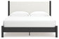 Cadmori King Upholstered Panel Bed with Dresser and 2 Nightstands