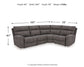 Next-Gen DuraPella 4-Piece Power Reclining Sectional