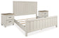 Shaybrock California King Panel Bed with 2 Nightstands