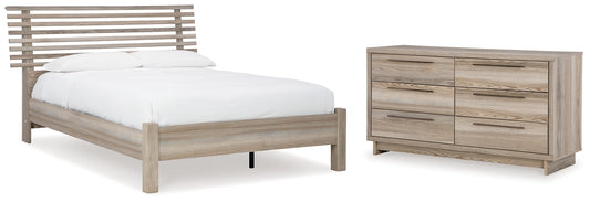 Hasbrick Queen Panel Bed with Dresser