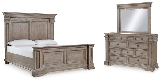 Blairhurst Queen Panel Bed with Mirrored Dresser