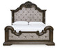 Maylee King Upholstered Bed with Dresser and Nightstand