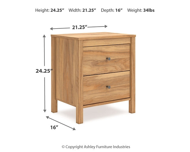 Bermacy Queen Panel Headboard with 2 Nightstands