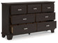 Covetown Twin Panel Bed with Dresser and 2 Nightstands