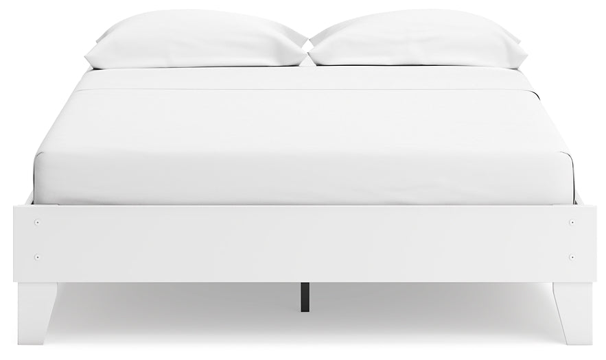 Socalle Queen Platform Bed with 2 Nightstands