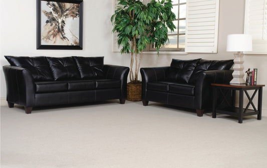 Ebony Sofa and Loveseat