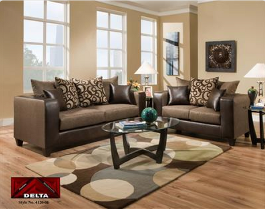 4120 Delta Espresso Living Room Group