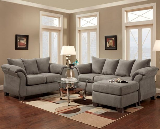 Sesations Grey Sofa Chaise